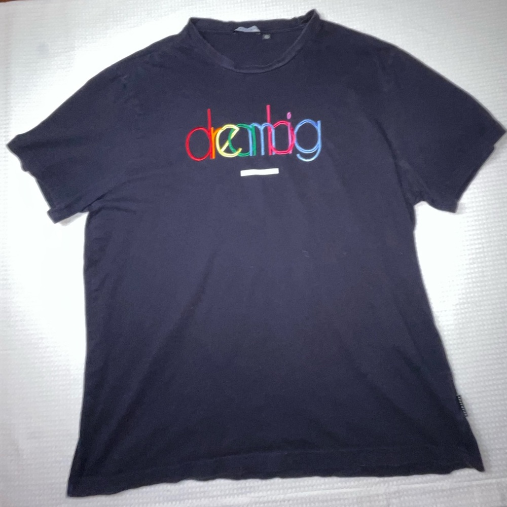 Sean John Vintage Dream Big Embroidered Shirt Sleeve Tee Shirt Size XXL